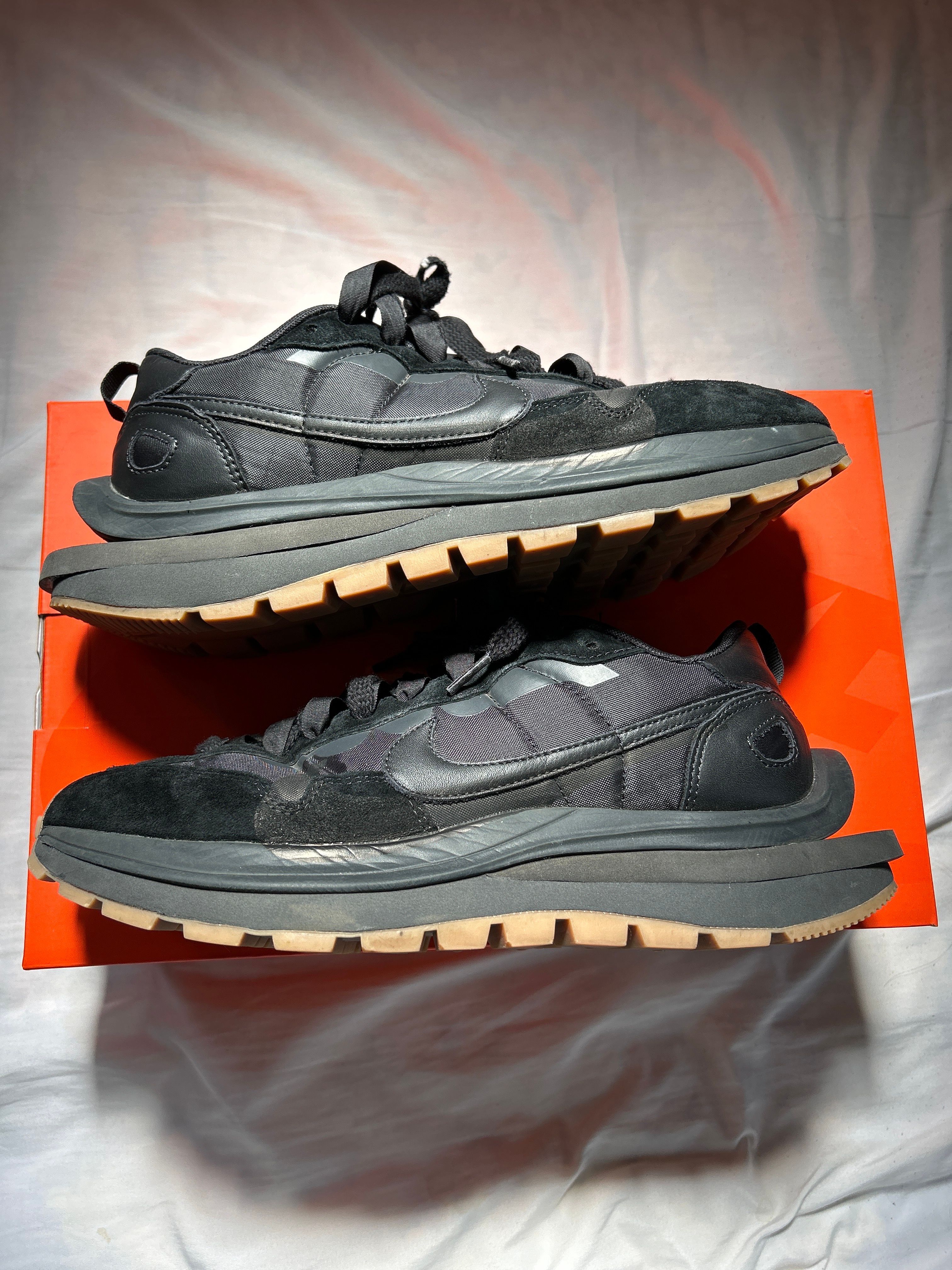 sacai × Nike VaporWaffle "Black Gum"