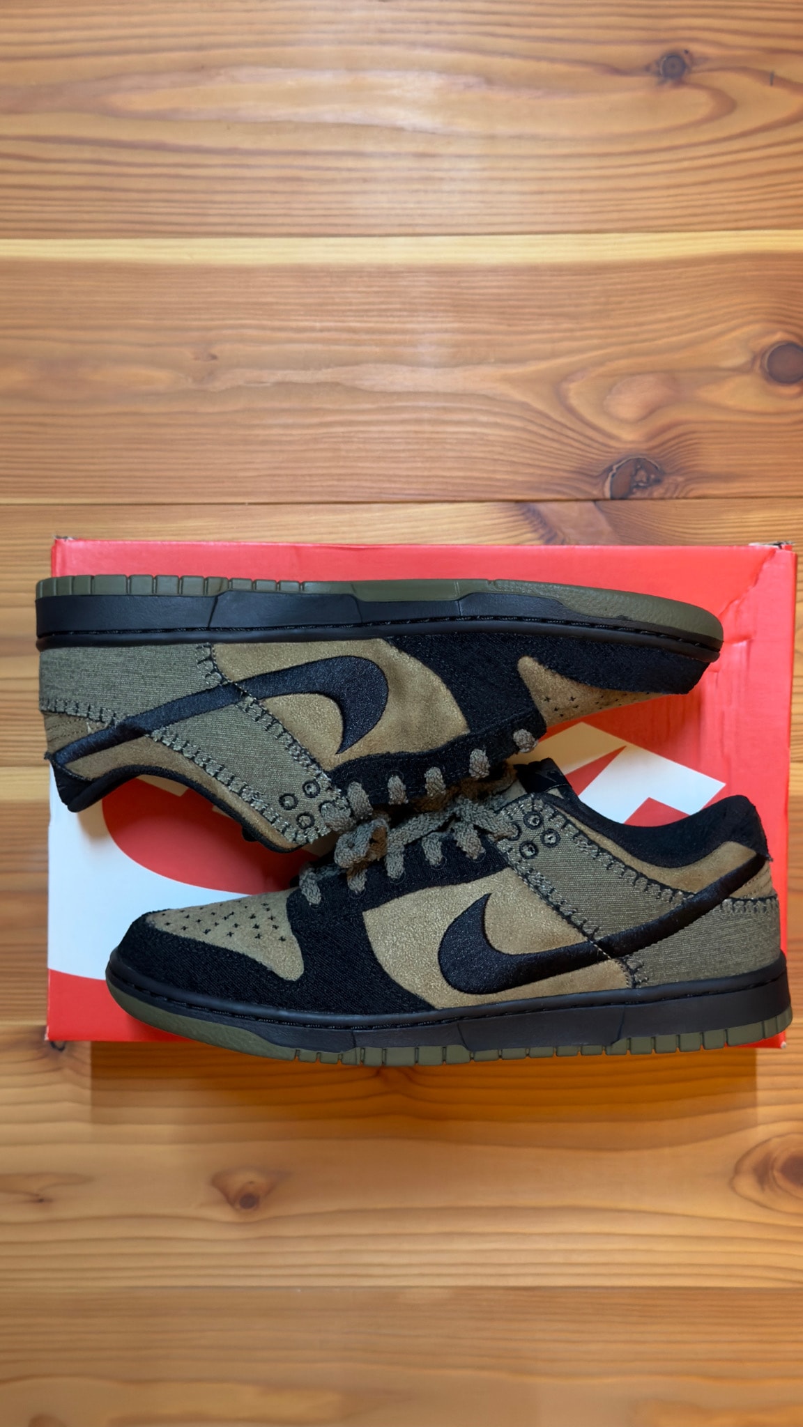 Nike Dunk Low Retro "Camo Olive/Frankenstein"
