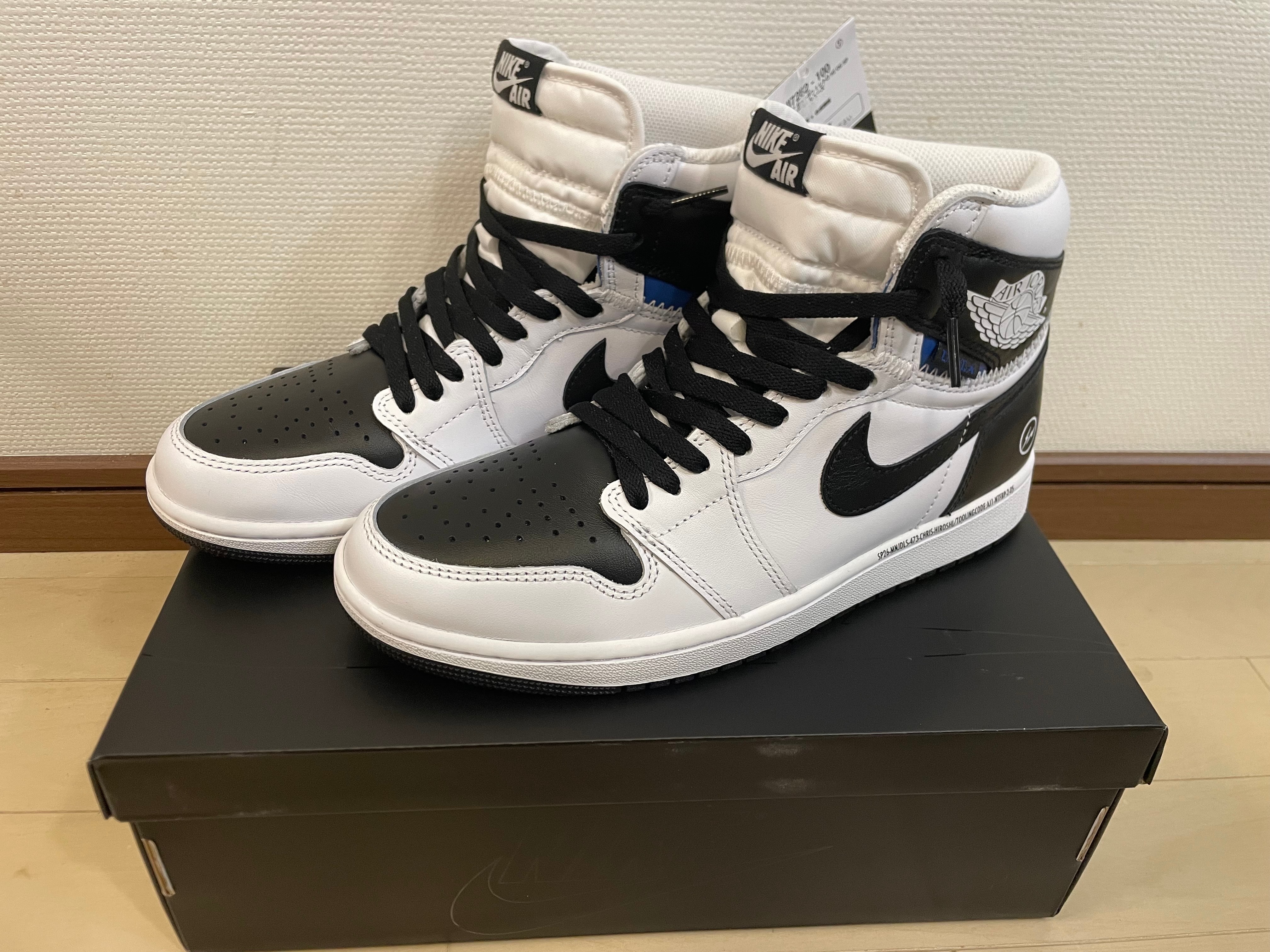 fragment design × UNION × Nike Air Jordan 1 Retro High OG "Black/White"