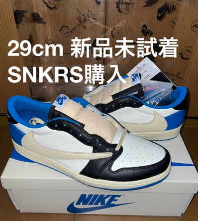 Travis Scott × fragment design × Nike Air Jordan 1 Low OG SP "Military Blue"