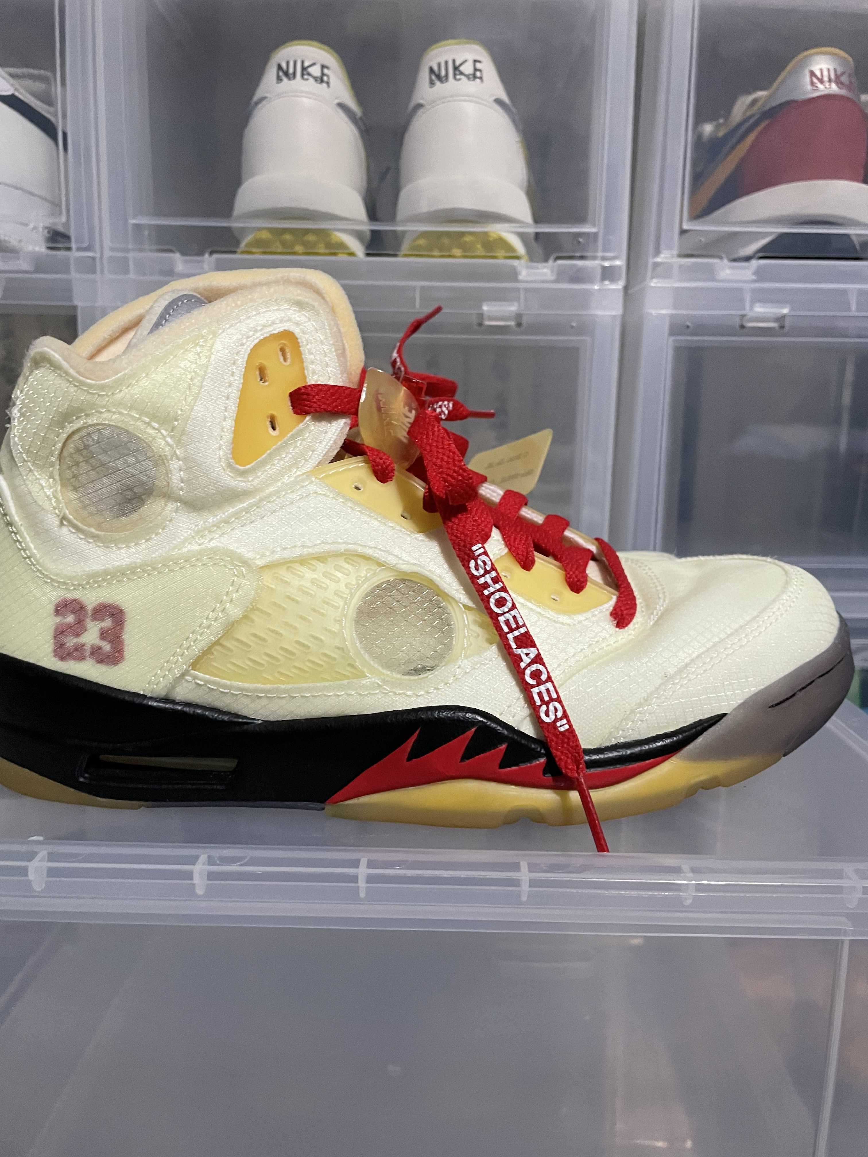 Off-White × Nike Air Jordan 5 "Sail"