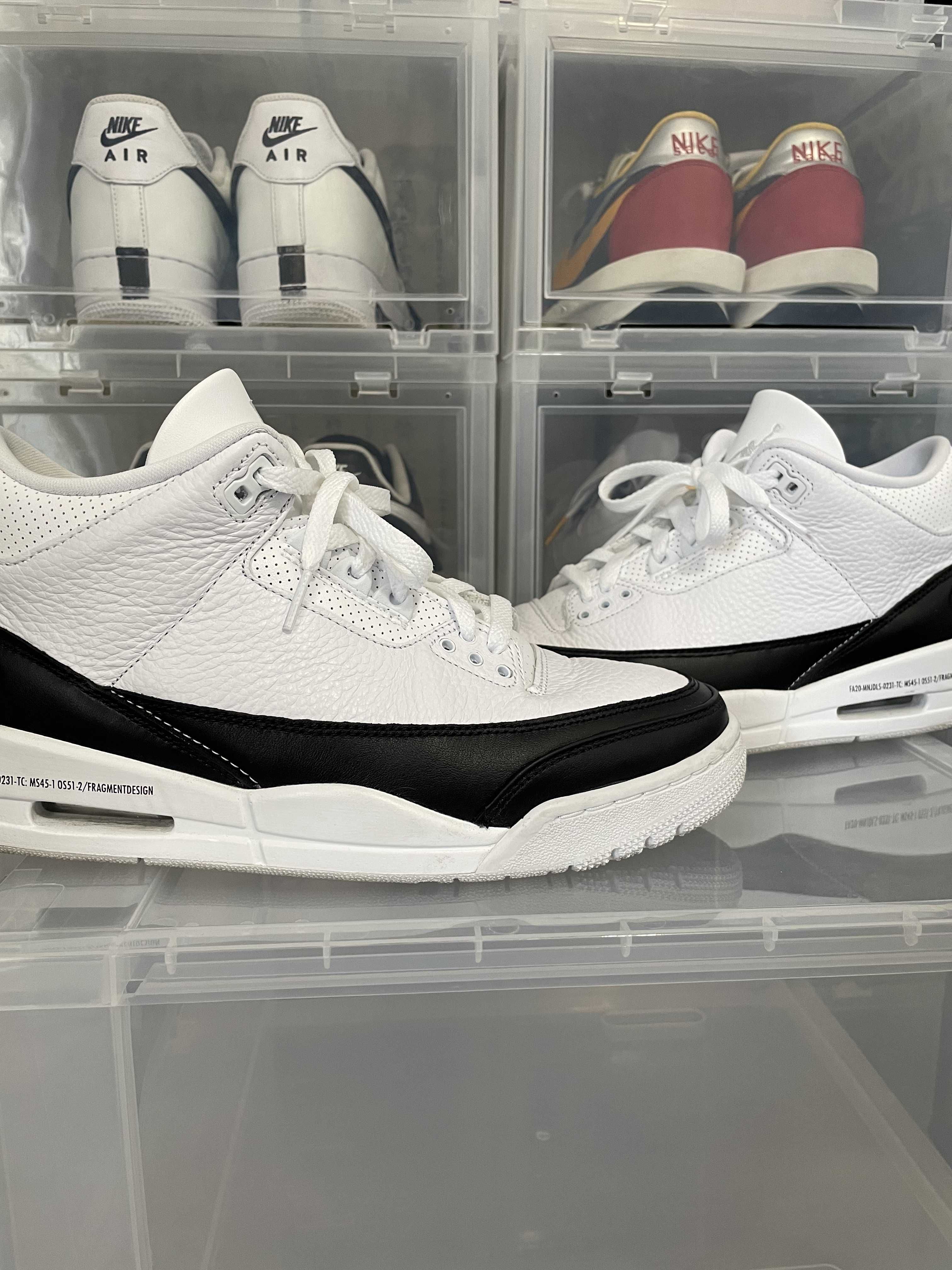 Fragment × Nike Air Jordan 3 "White/Black"