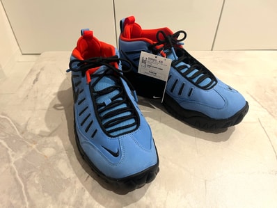 AMBUSH × Nike Air Adjust Force "University Blue and Habanero Red"