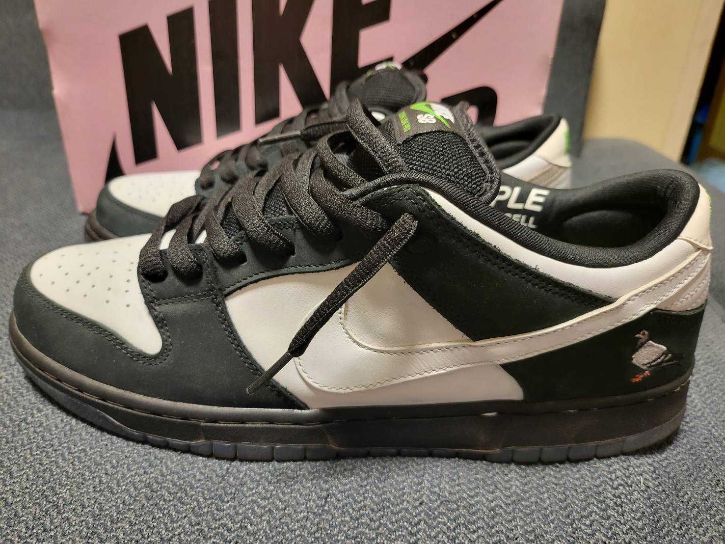 STAPLE × Nike SB Dunk Low "Pigeon Black/White"