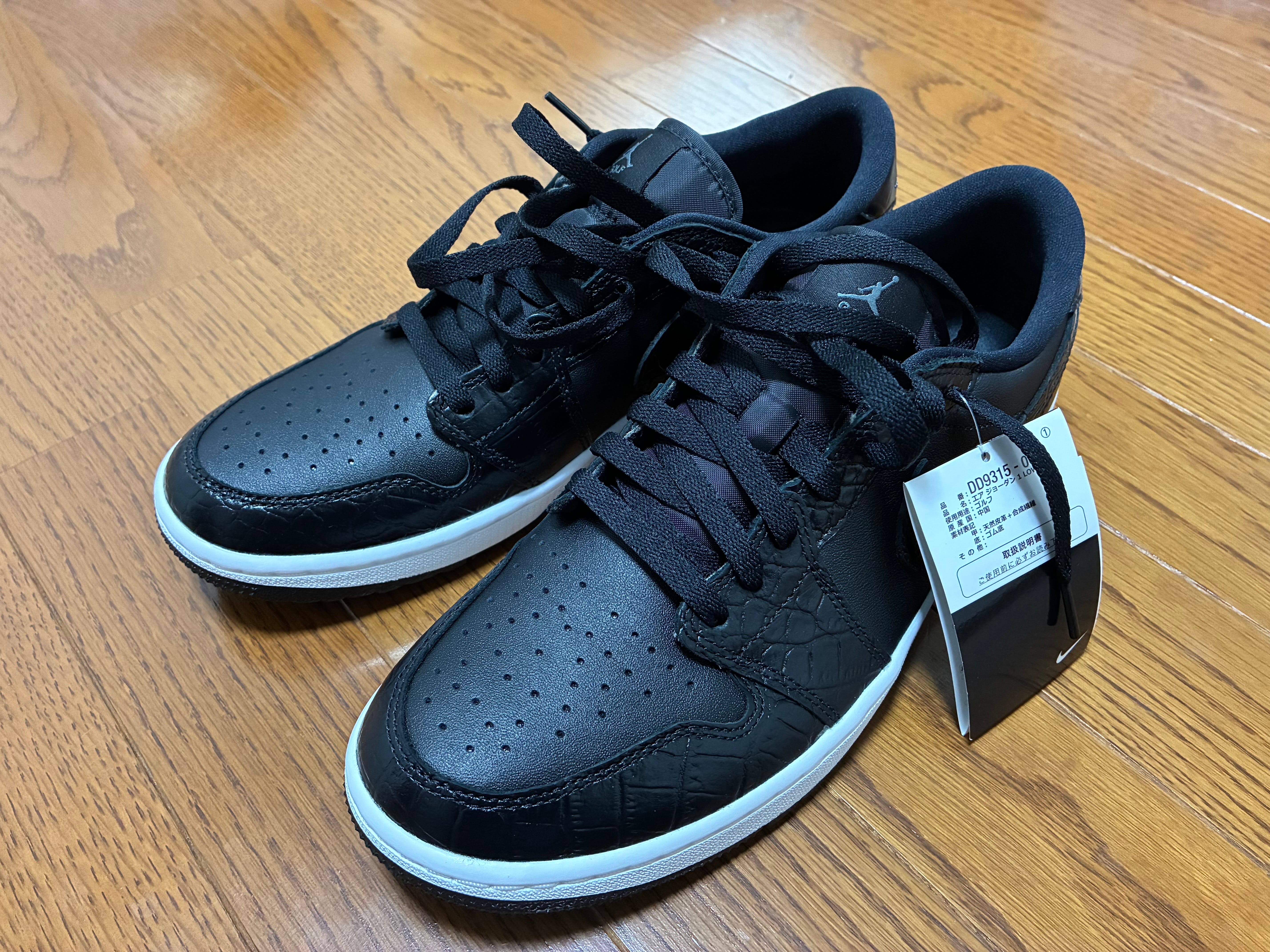 Nike Air Jordan 1 Low Golf "Black Crocodile Skin"