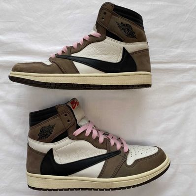 Travis Scott × Nike Air Jordan 1 Retro High OG TS SP "Sail/Dark Mocha"