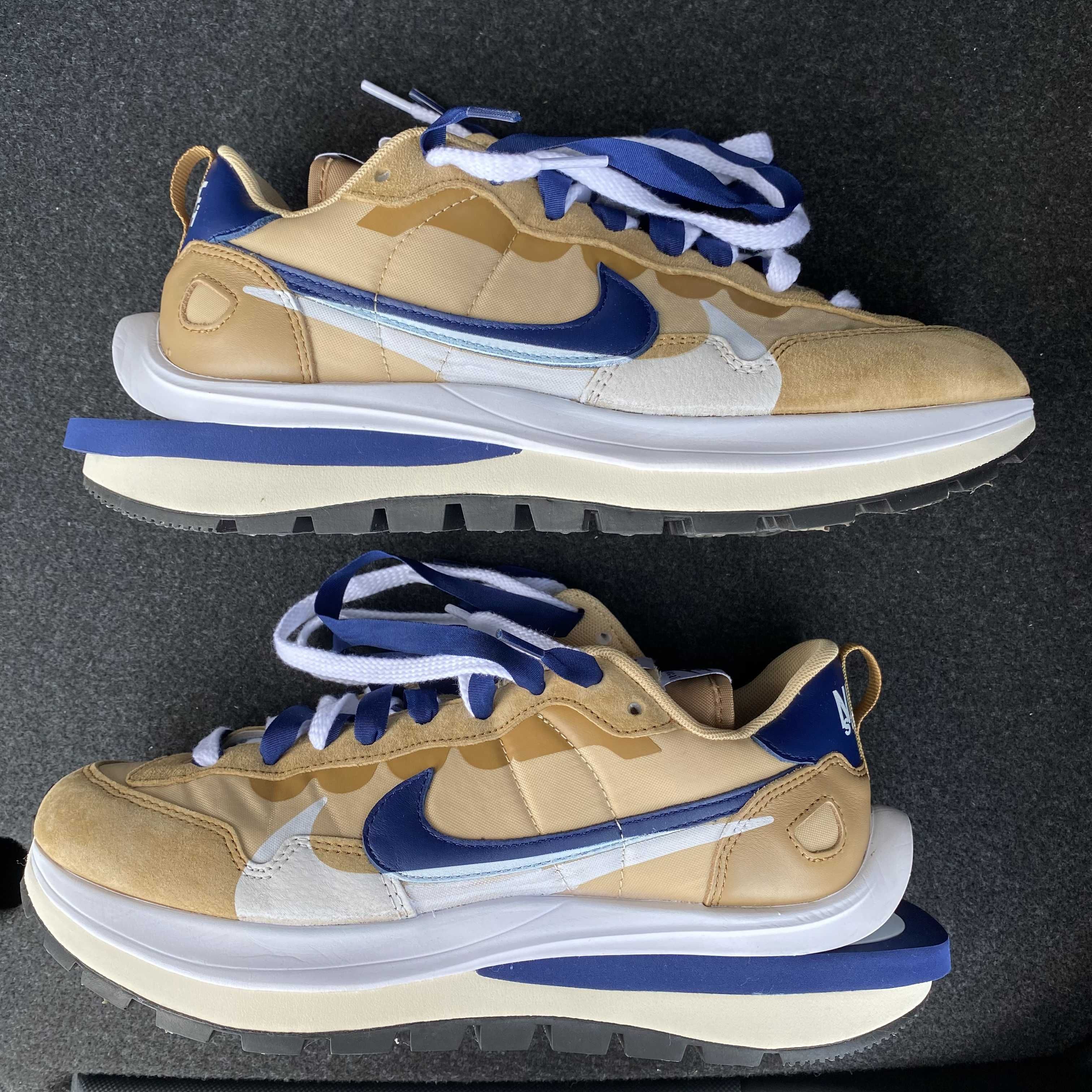 Sacai × Nike Vapor Waffle "Sesame And Blue Void"