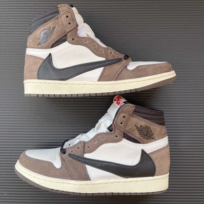 Travis Scott × Nike Air Jordan 1 Retro High OG TS SP "Sail/Dark Mocha"