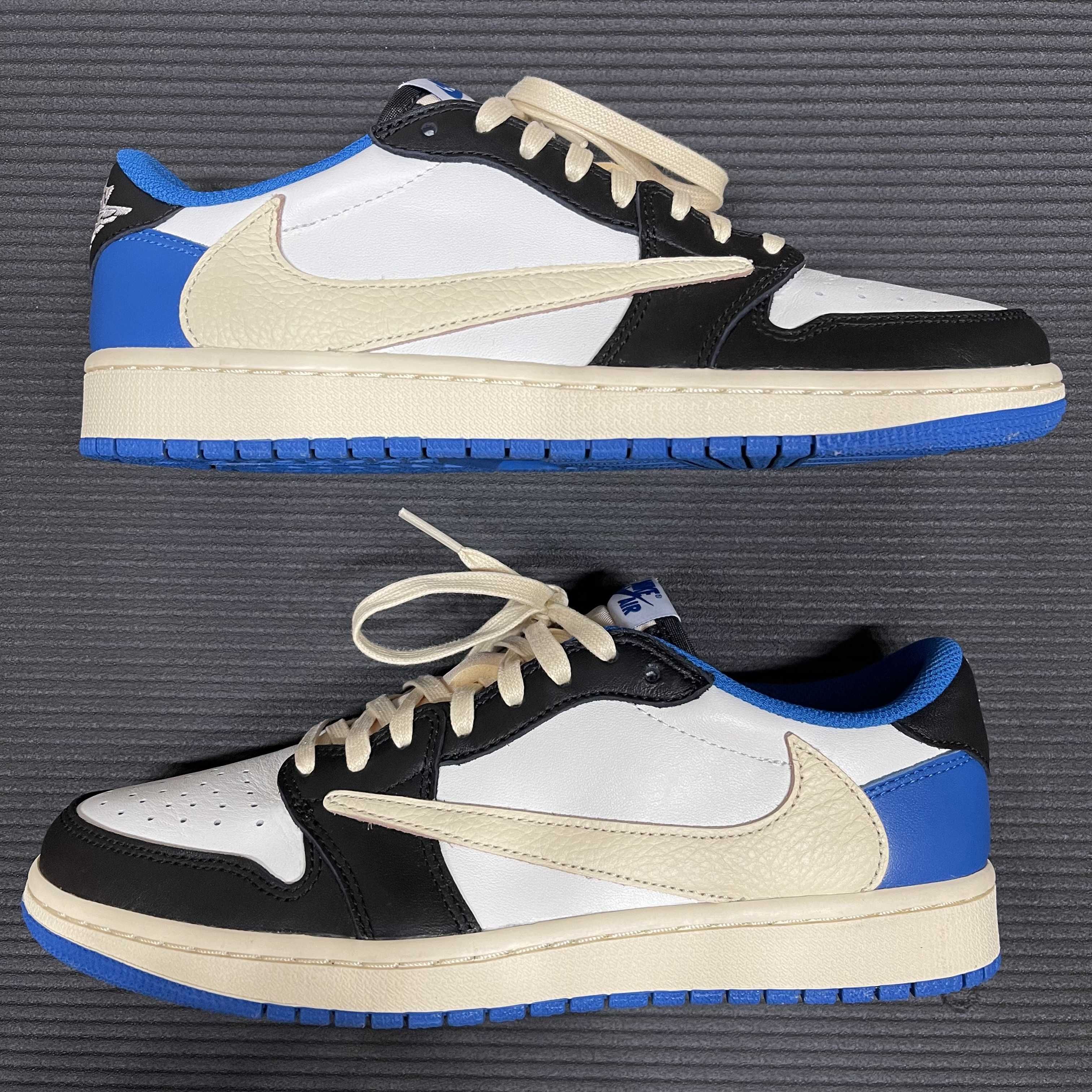 Travis Scott × fragment design × Nike Air Jordan 1 Low OG SP "Military Blue"