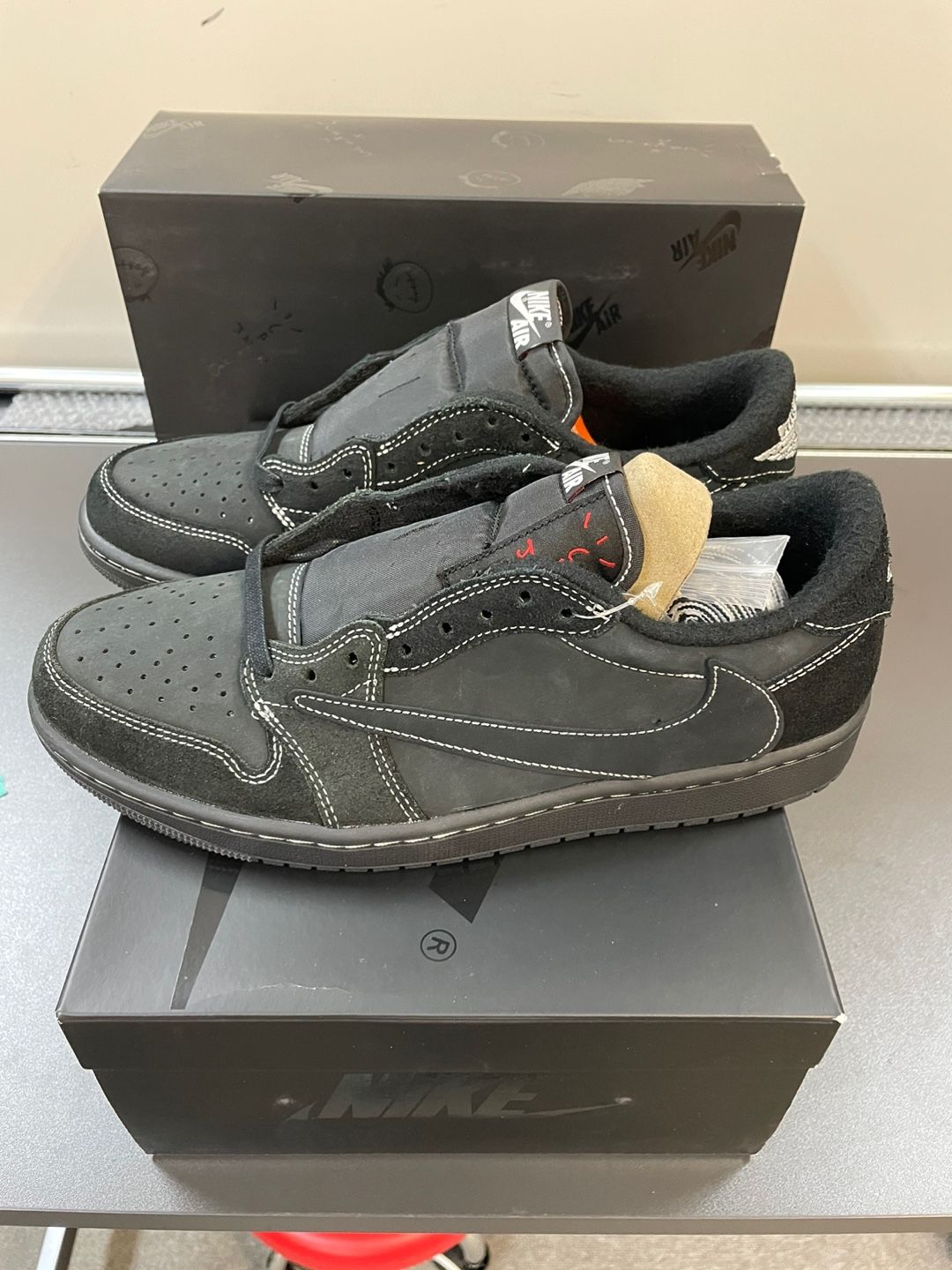Travis Scott × Nike Air Jordan 1 Low OG SP "Black Phantom"