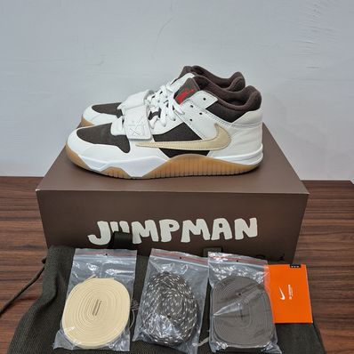 Travis Scott × Nike Jordan Jumpman Jack TR "Sail and Dark Mocha"