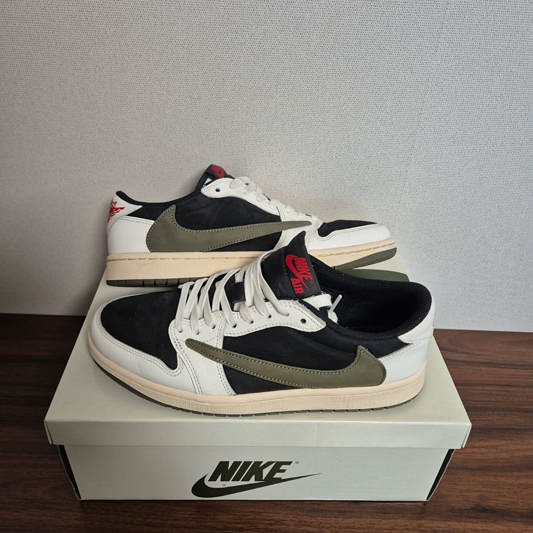 Travis Scott × Nike Women's Air Jordan 1 Low OG "Medium Olive"