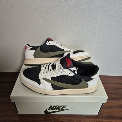 Travis Scott × Nike Women's Air Jordan 1 Low OG "Medium Olive"