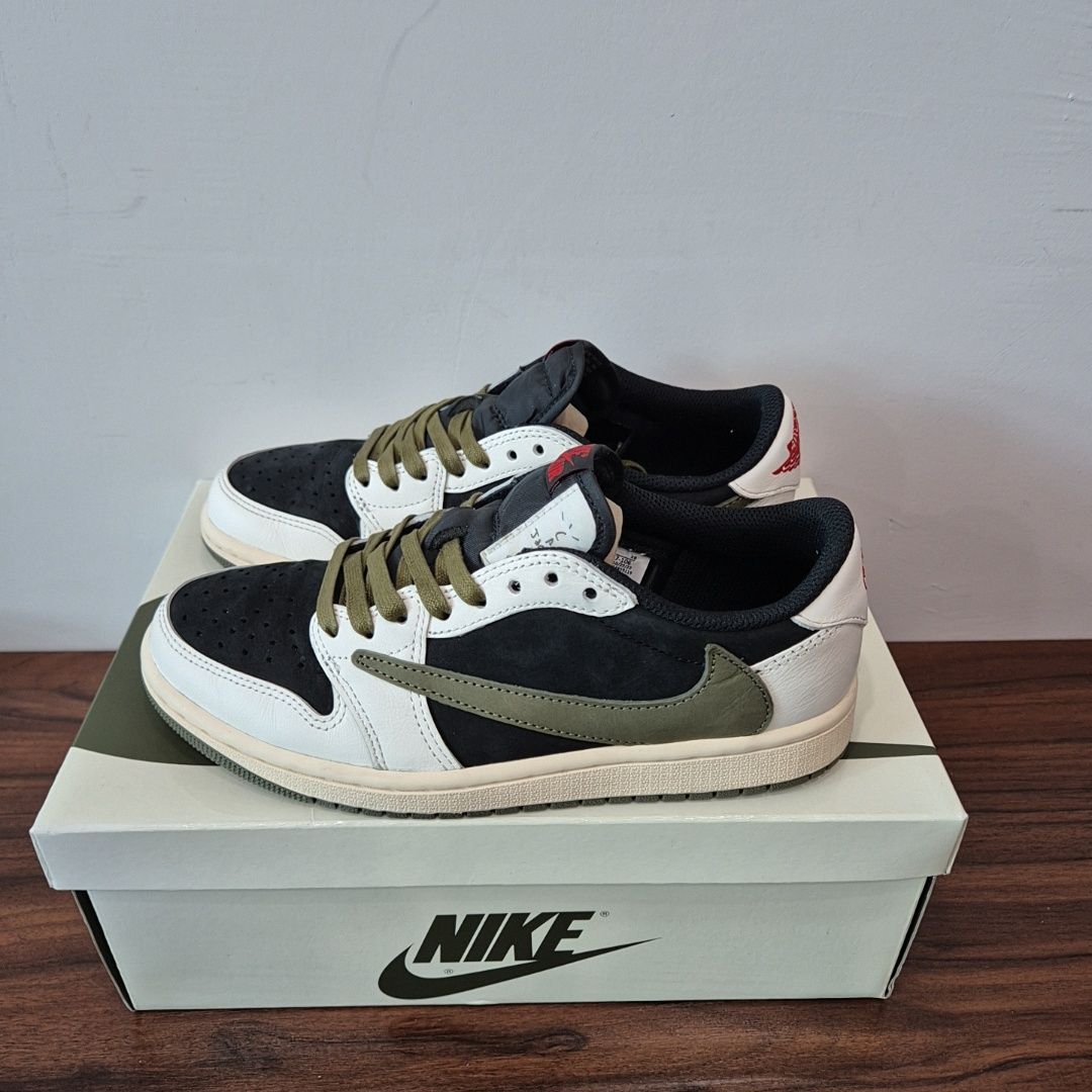 Travis Scott × Nike Women's Air Jordan 1 Low OG "Medium Olive"