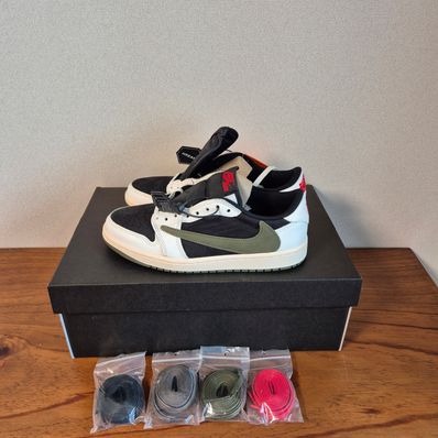 Travis Scott × Nike Women's Air Jordan 1 Low OG "Medium Olive"