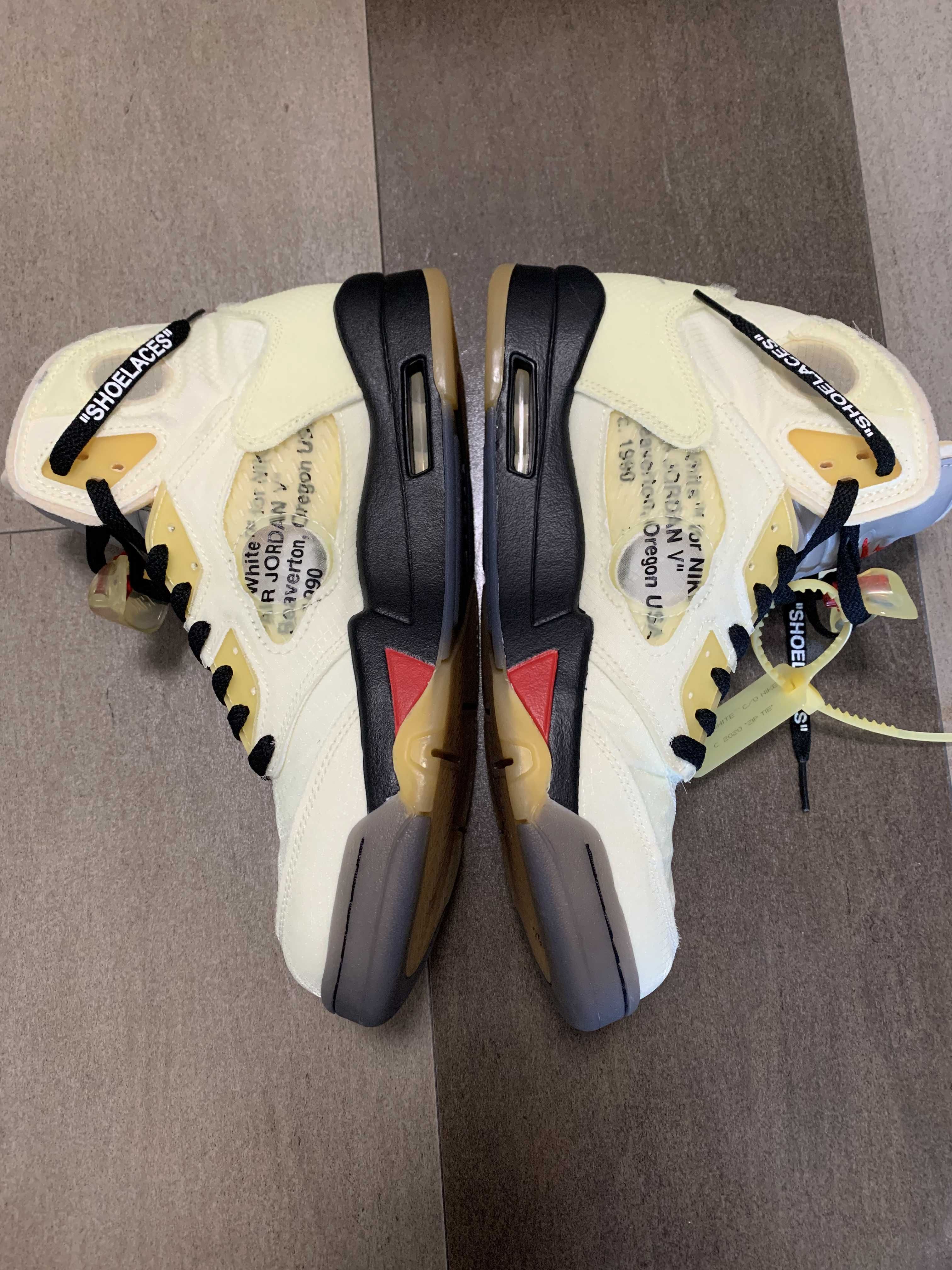 Off-White × Nike Air Jordan 5 "Sail"  