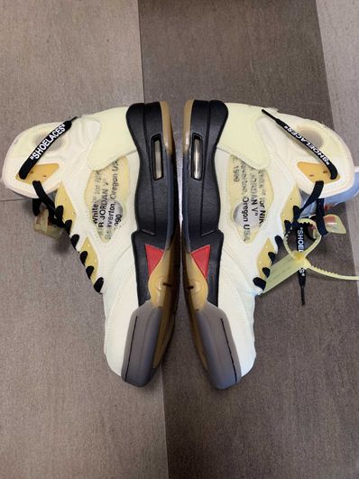 Off-White × Nike Air Jordan 5 "Sail"