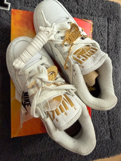 NIGO® × Nike Air Force 3 Low SP "White/Metallic Gold" (OGIN Heel Logo)