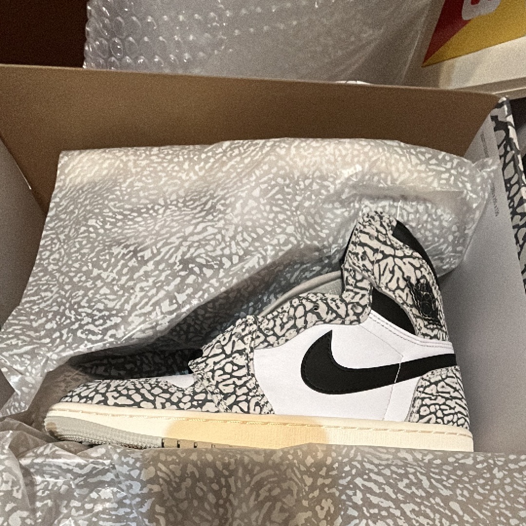 ナイキ エアジョーダン1 ハイ OG "ホワイトセメント/サファリ"