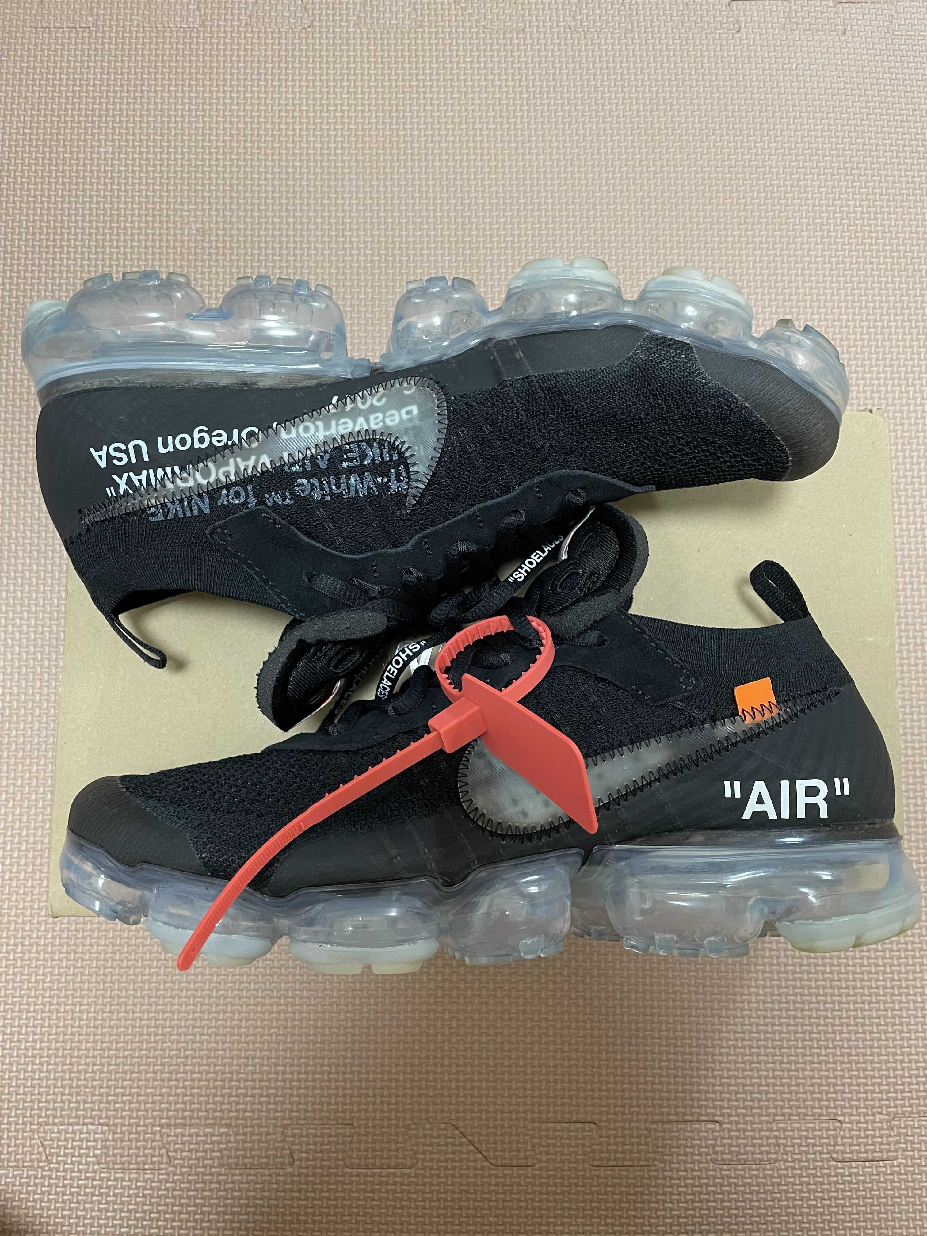 Off-White × Nike Air Vapormax "Black/Total Orange/Clear"