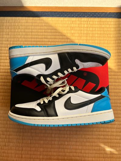 Nike Women's Air Jordan 1 Low OG "Black and Dark Powder Blue/UNC"