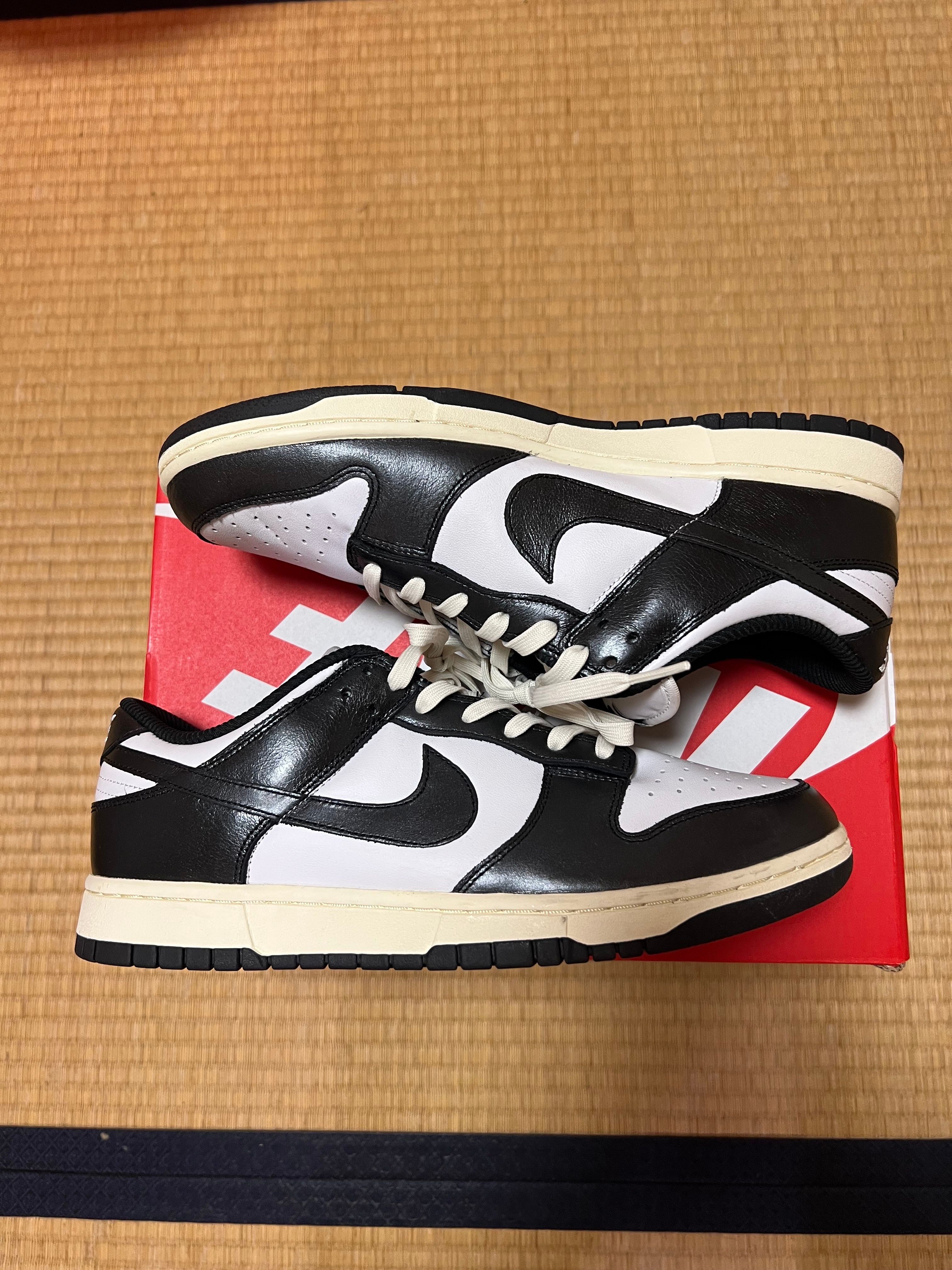 ナイキ ダンクロー PRM ヴィンテージ ブラック アンド ホワイト　パンダ Nike Women's Dunk Low PRM Vintage 