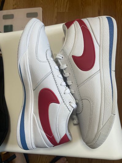 Nike Book 1 Cortez "Forrest Gump/White and Varsity Red" (FJ4250-105/FJ4249-105)