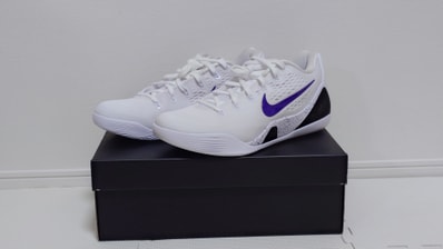 Nike Kobe 9 Elite Low EM Protro "White/White/Court Purple"
