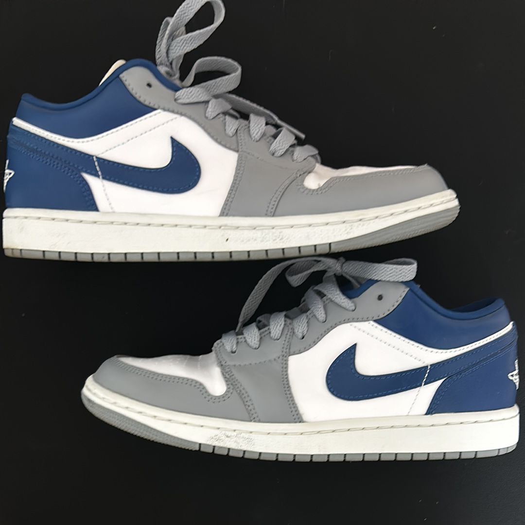 Nike Women's Air Jordan 1 Low "Grey and Blue"