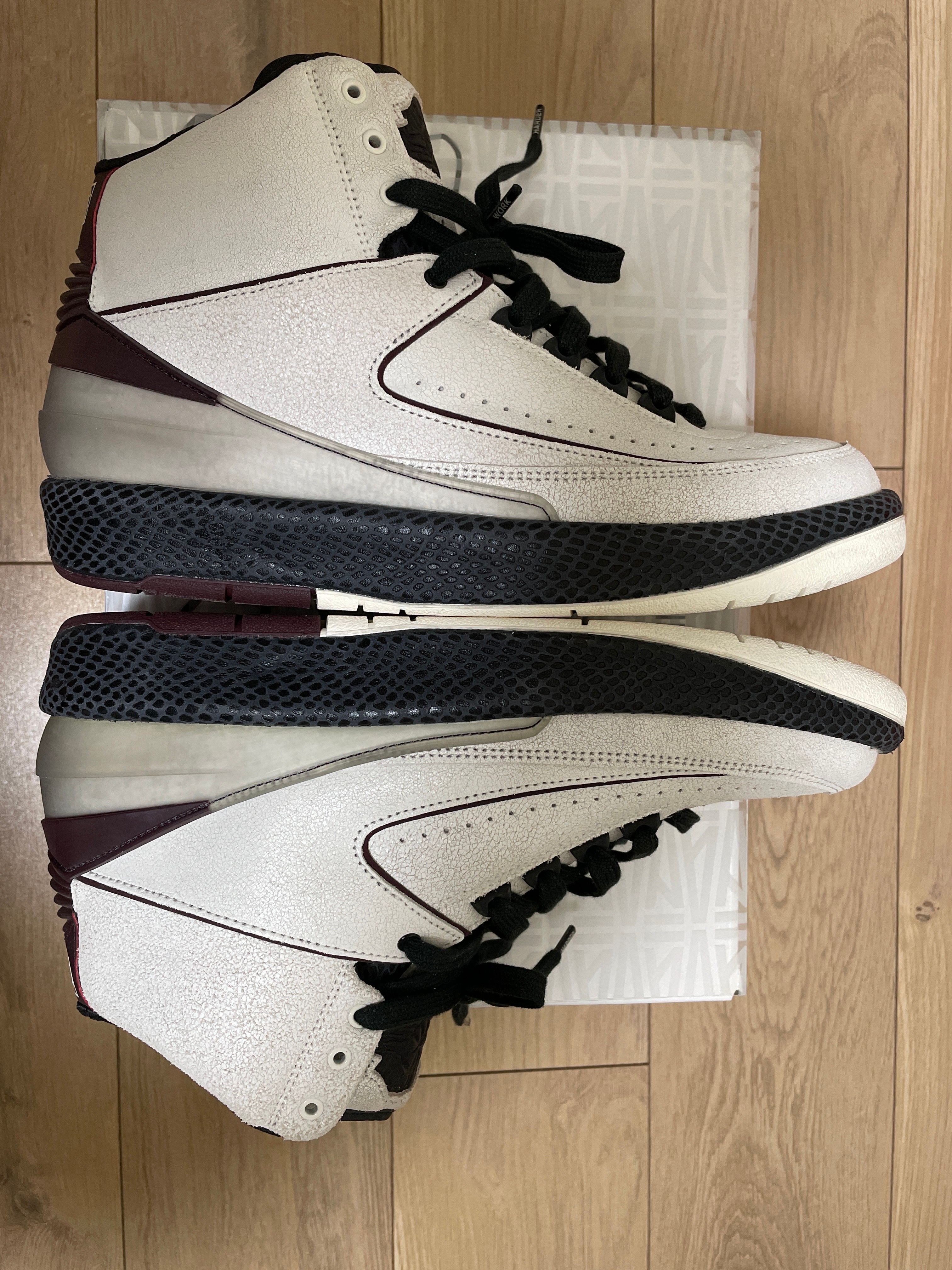 A Ma Maniere × Nike Air Jordan 2 "Airness/Sail and Burgundy"