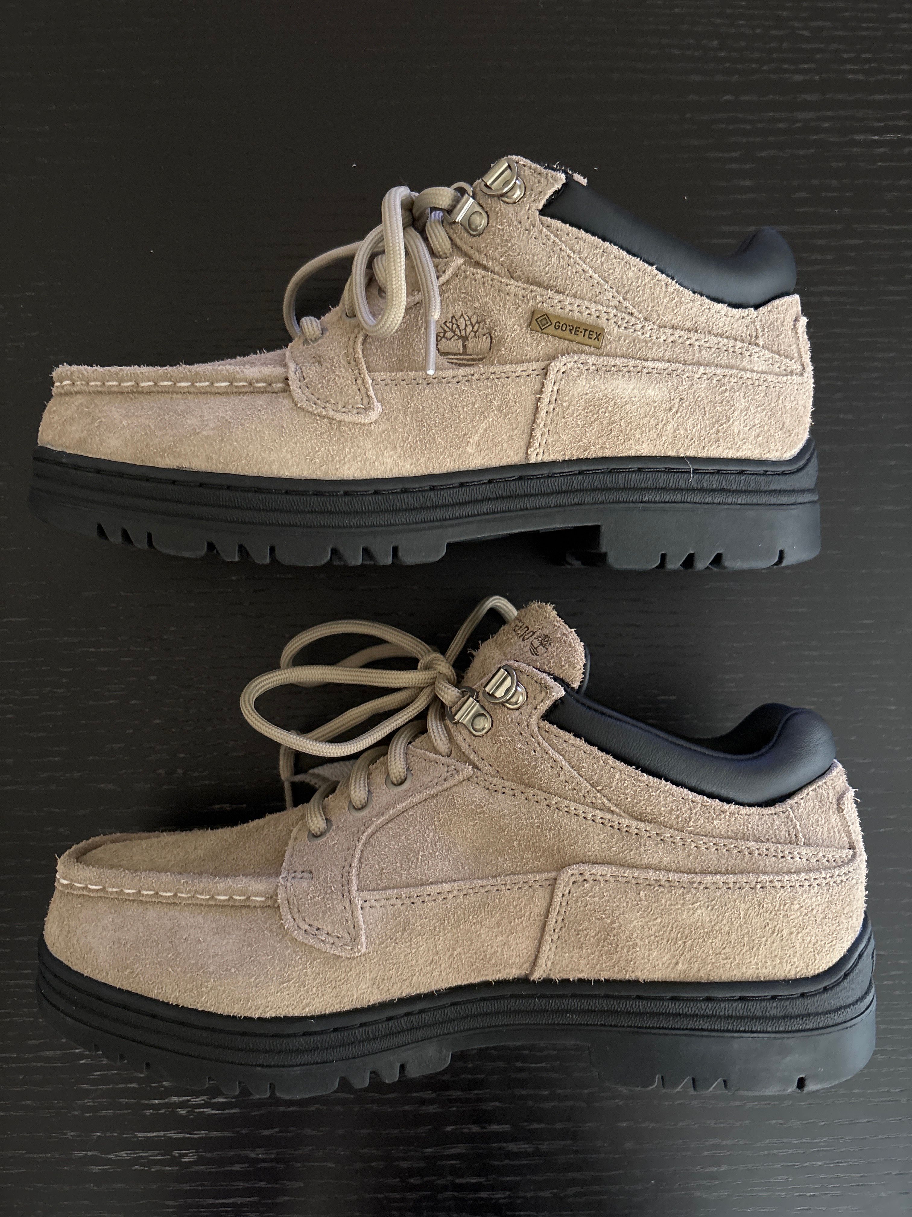 thisisneverthat × Timberland Heritage GORE-TEX Moc Toe Mid "Light Beige"