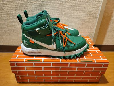 Off-White × Nike Air Force 1 Mid SP LTHR "Pine Green"