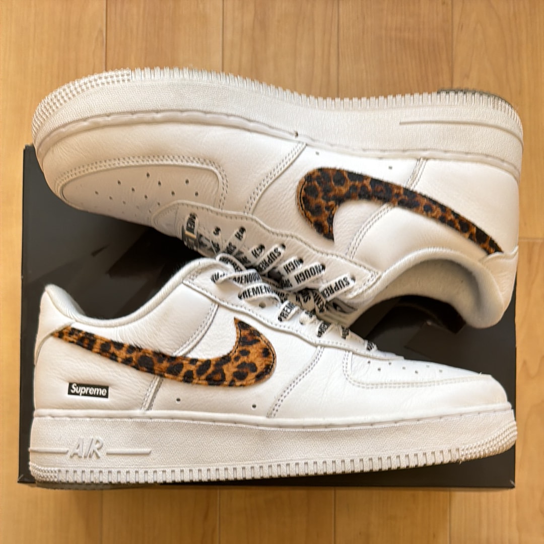 GOODENOUGH × Supreme × Nike Air Force 1 Low "White/Leopard" (25SS Week15)