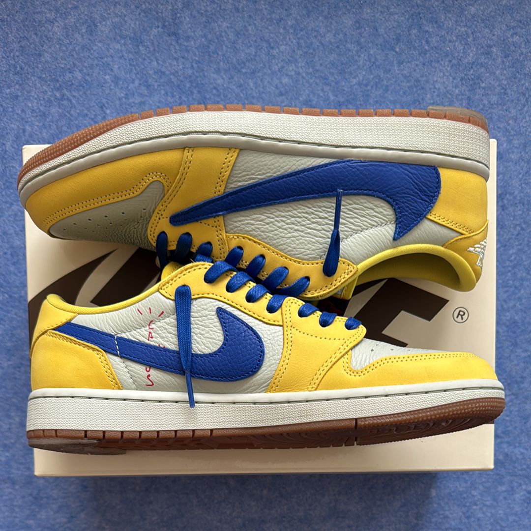 Travis Scott × Nike Women's Air Jordan 1 Retro Low OG "Canary"