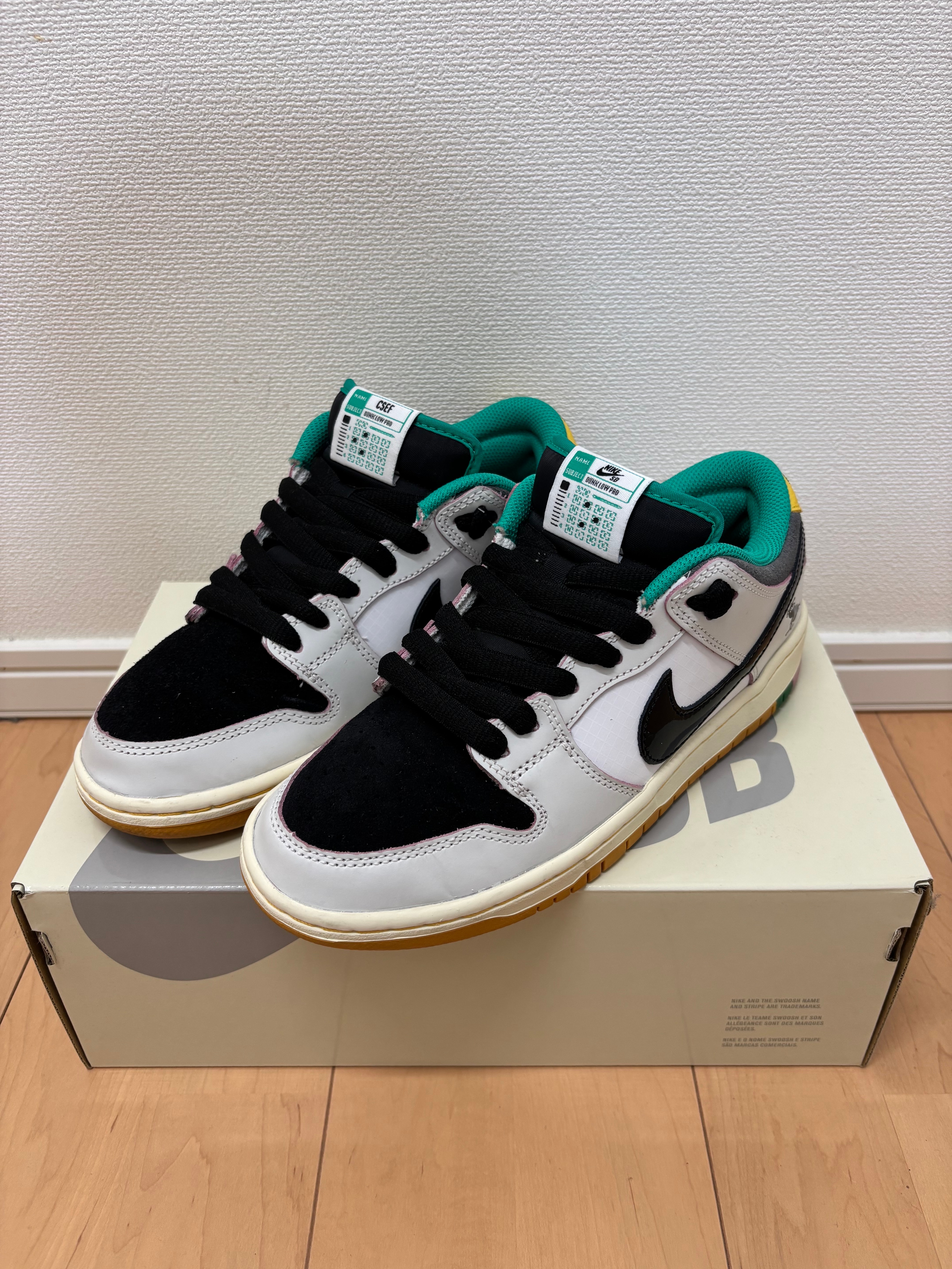 CSEF × Nike SB Dunk Low Pro QS "White and Black"