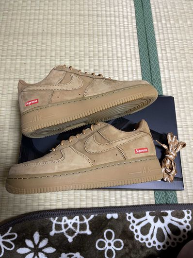 Supreme × Nike Air Force 1 Low "Flax/Wheat"