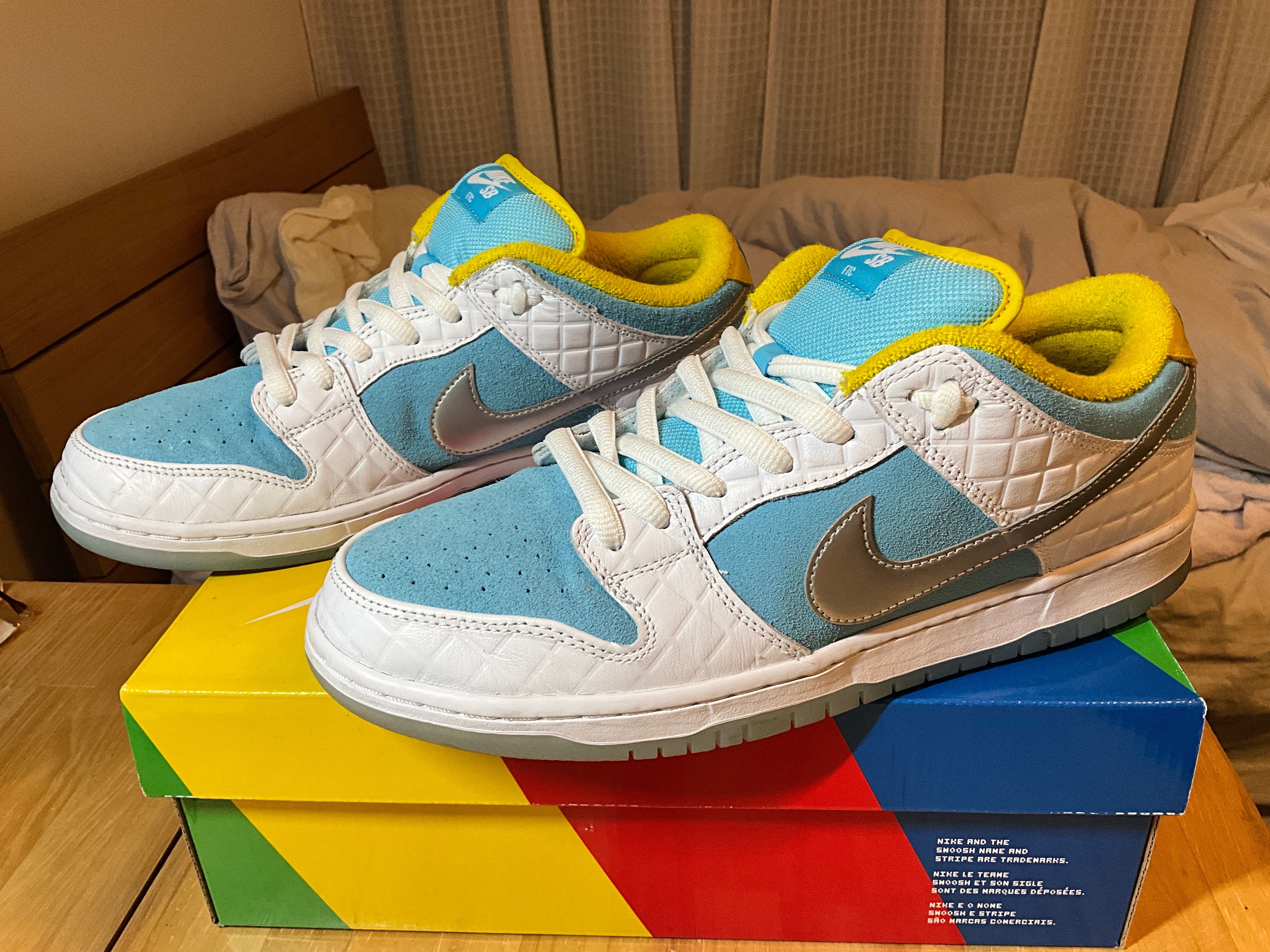 FTC × Nike SB Dunk Low "White/Blue"