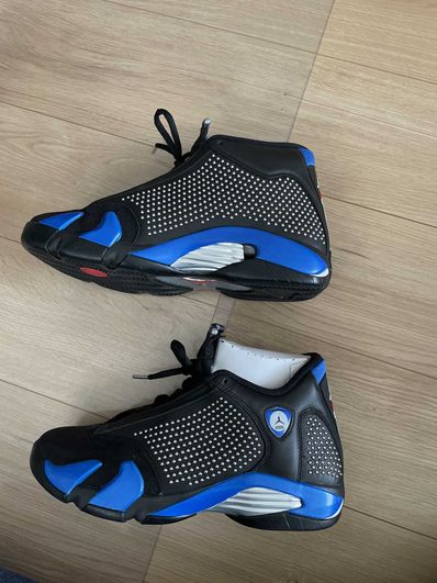 Supreme × Nike Air Jordan 14 Retro "Black/Varsity Royal/Chrome"