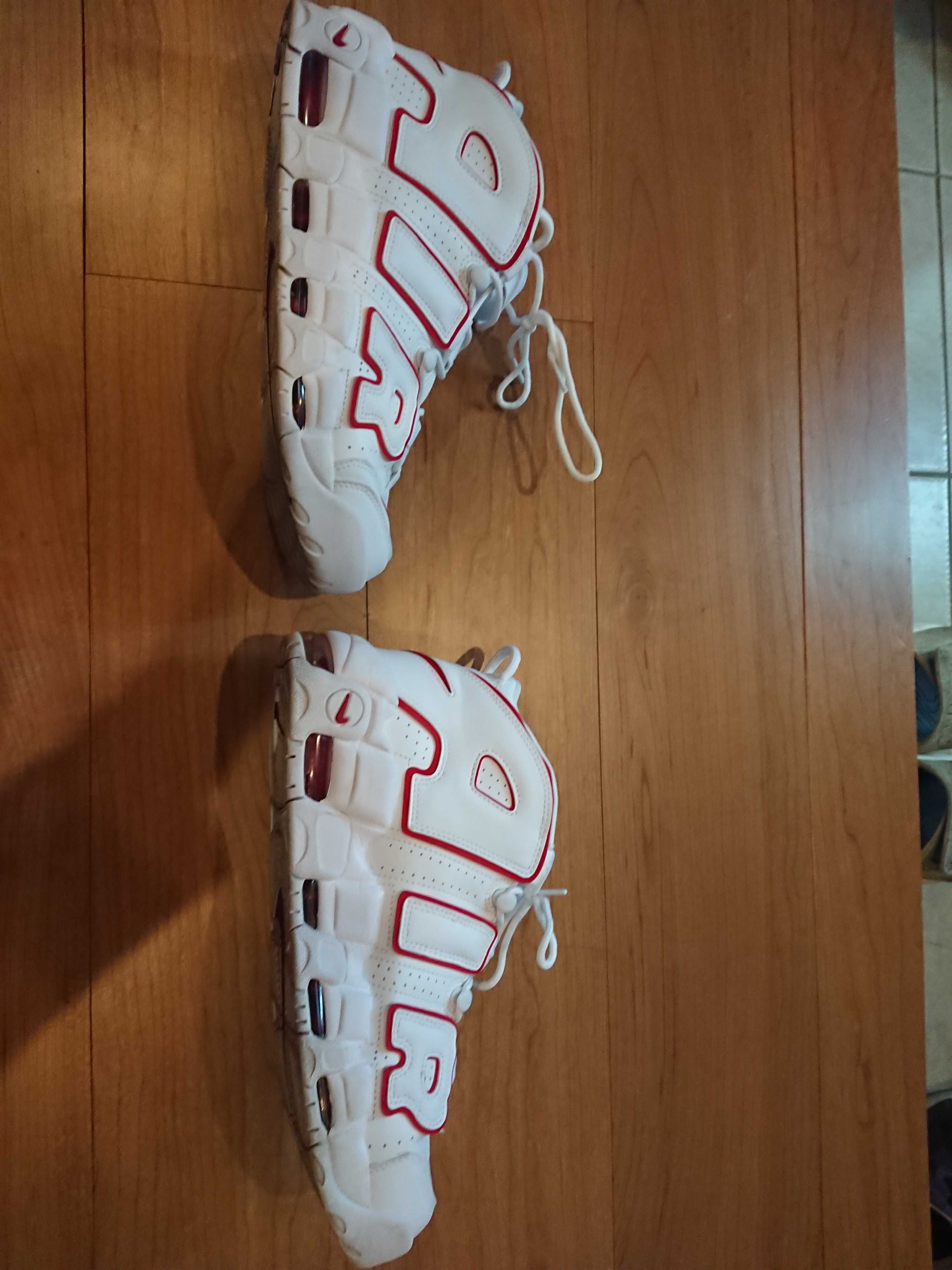 NIKE AIR MORE UPTEMPO "WHITE/VARSITY RED" (2018)