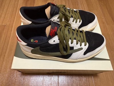 Travis Scott × Nike Women's Air Jordan 1 Low OG "Medium Olive"
