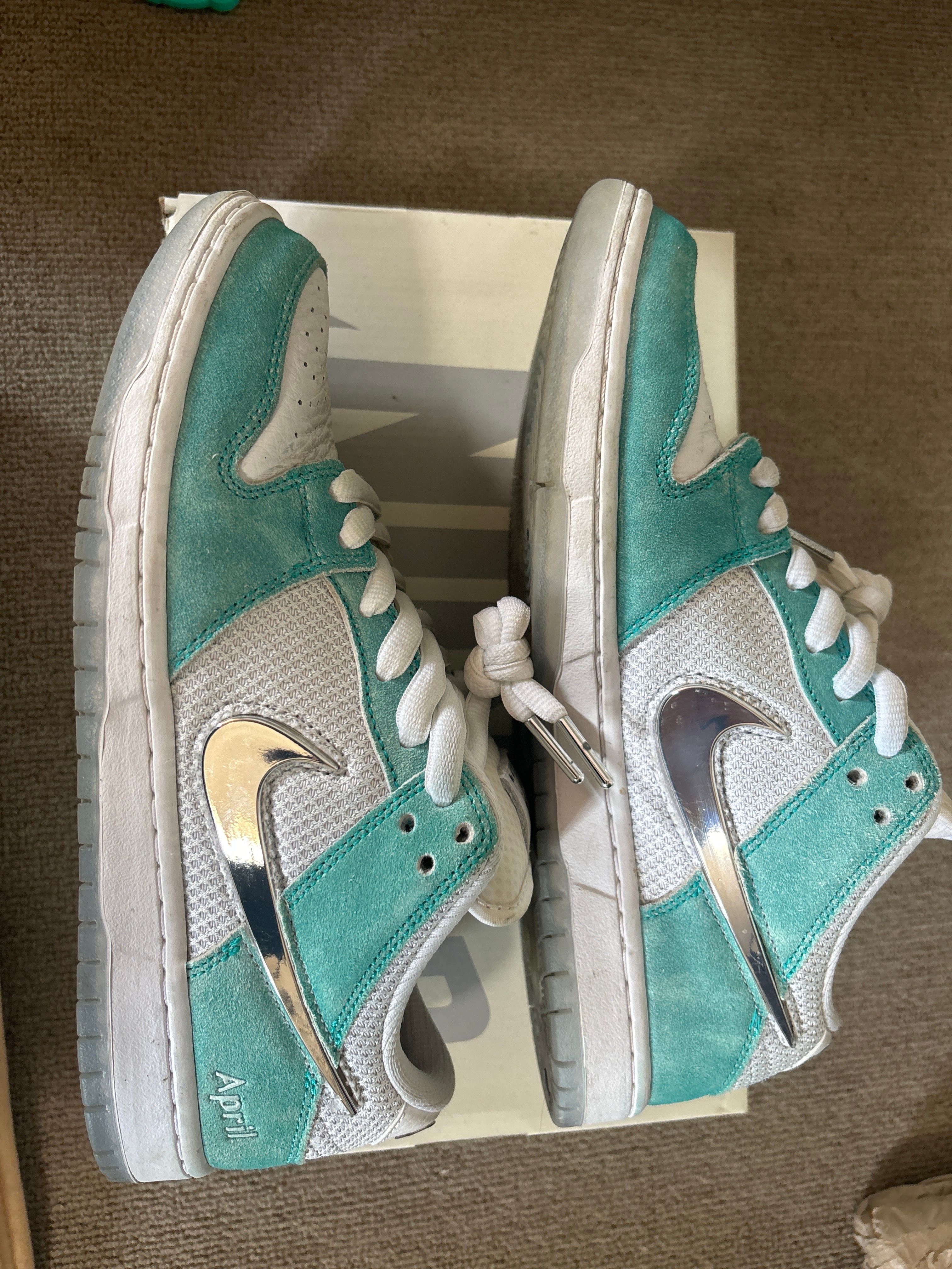 APRIL SKATEBOARDS × Nike SB Dunk Low Pro QS "White and Multi-Color"