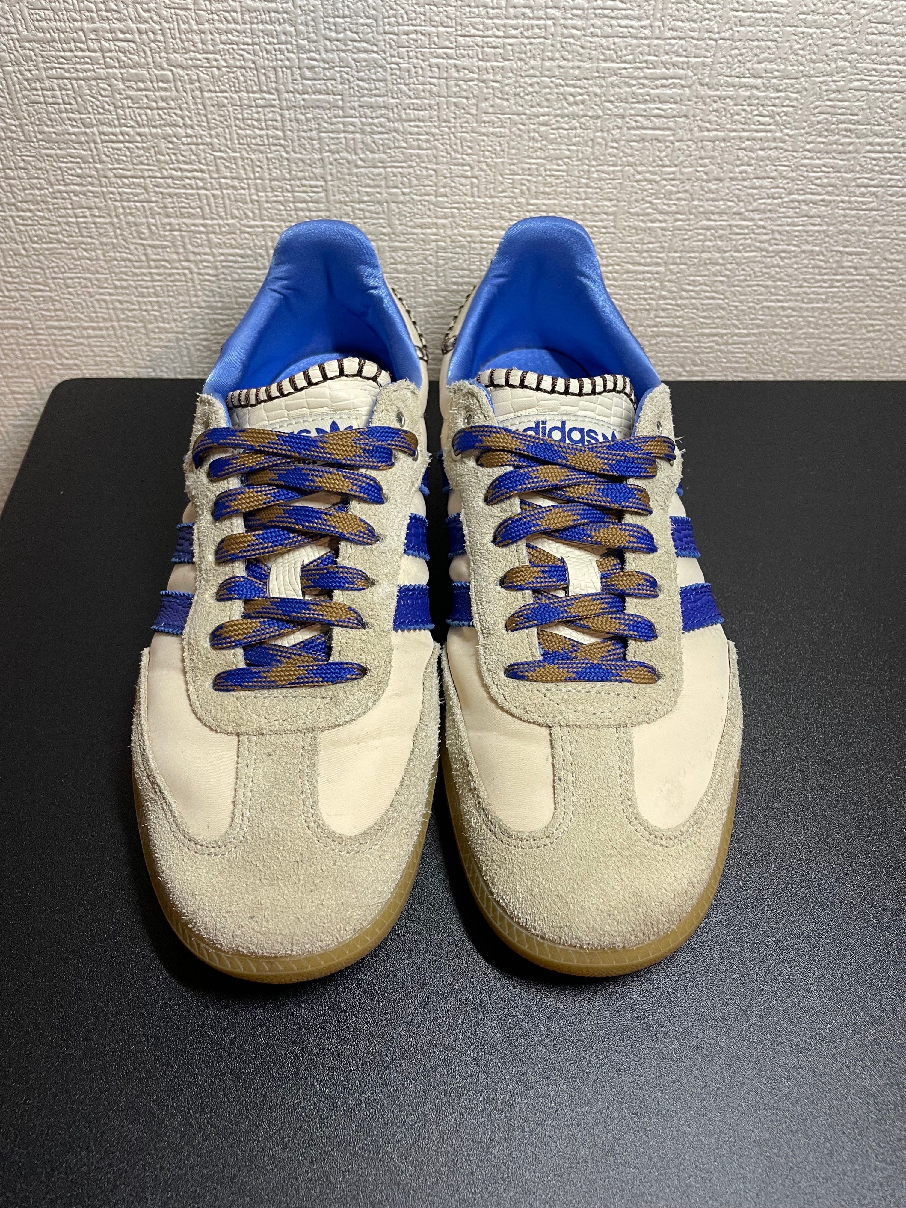 Wales Bonner × adidas Nylon Samba "Wonder Clay/Team Royal Blue/Wonder White"