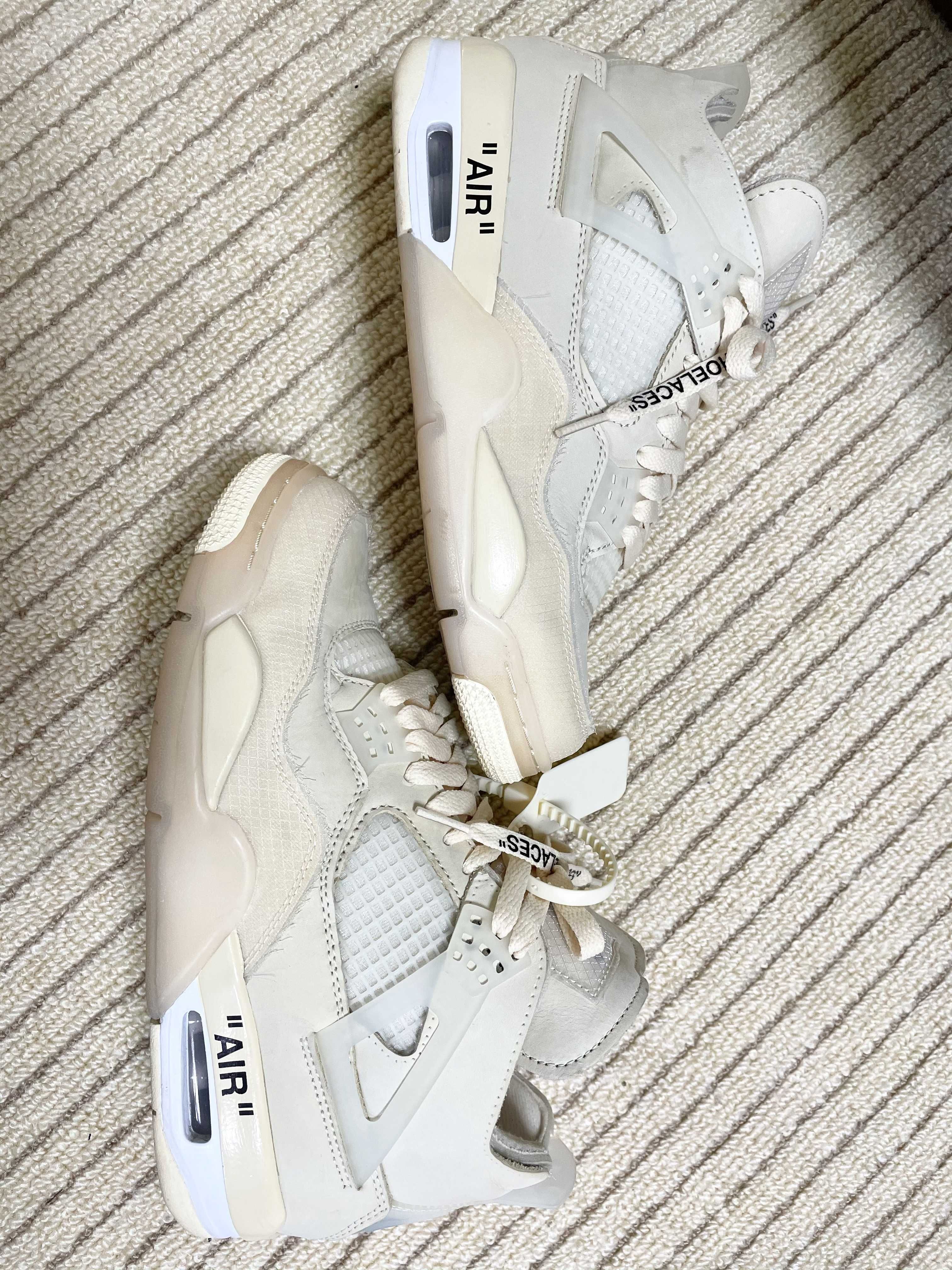 Off-White × Nike Women's Air Jordan 4 SP "Sail"