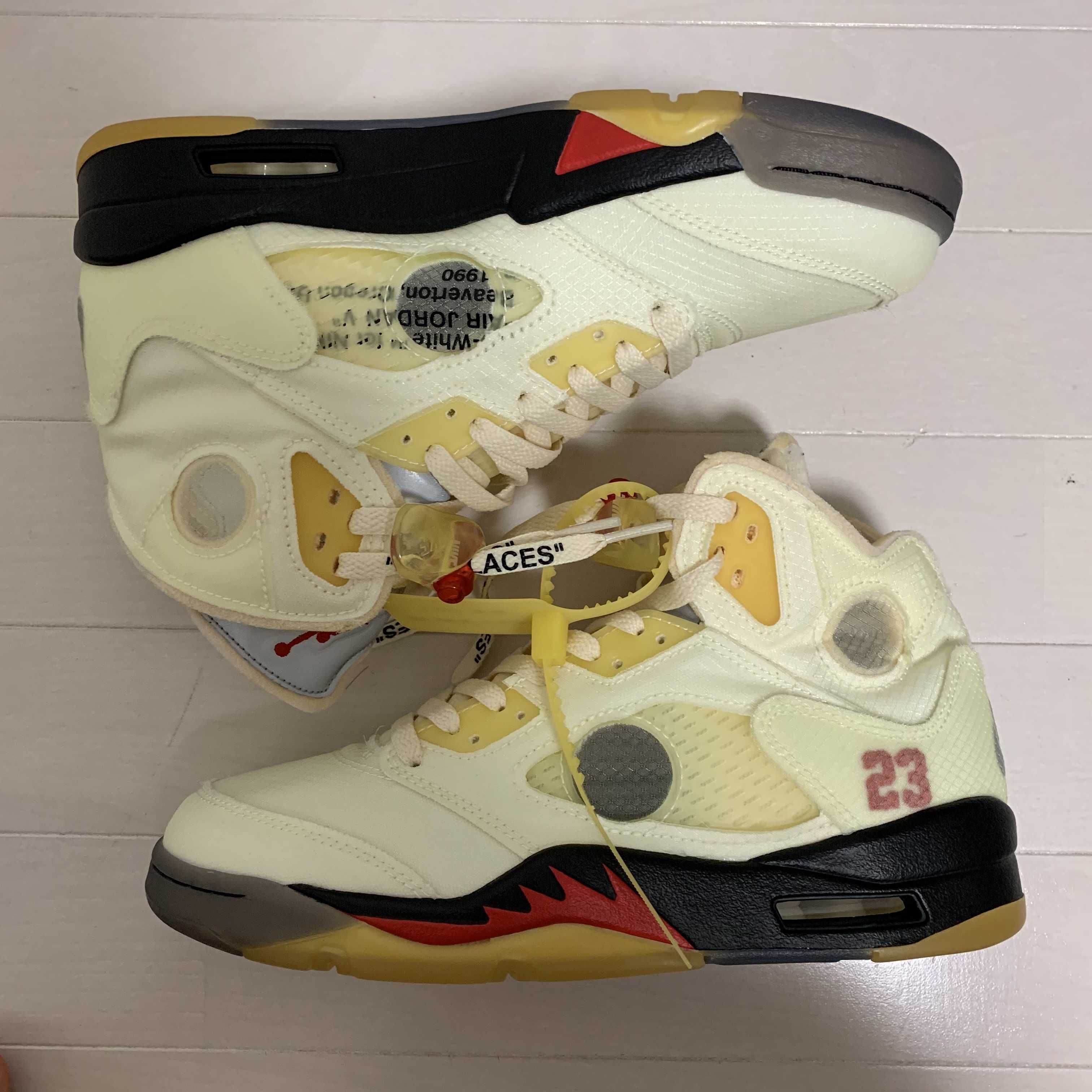 Off-White × Nike Air Jordan 5 "Sail"