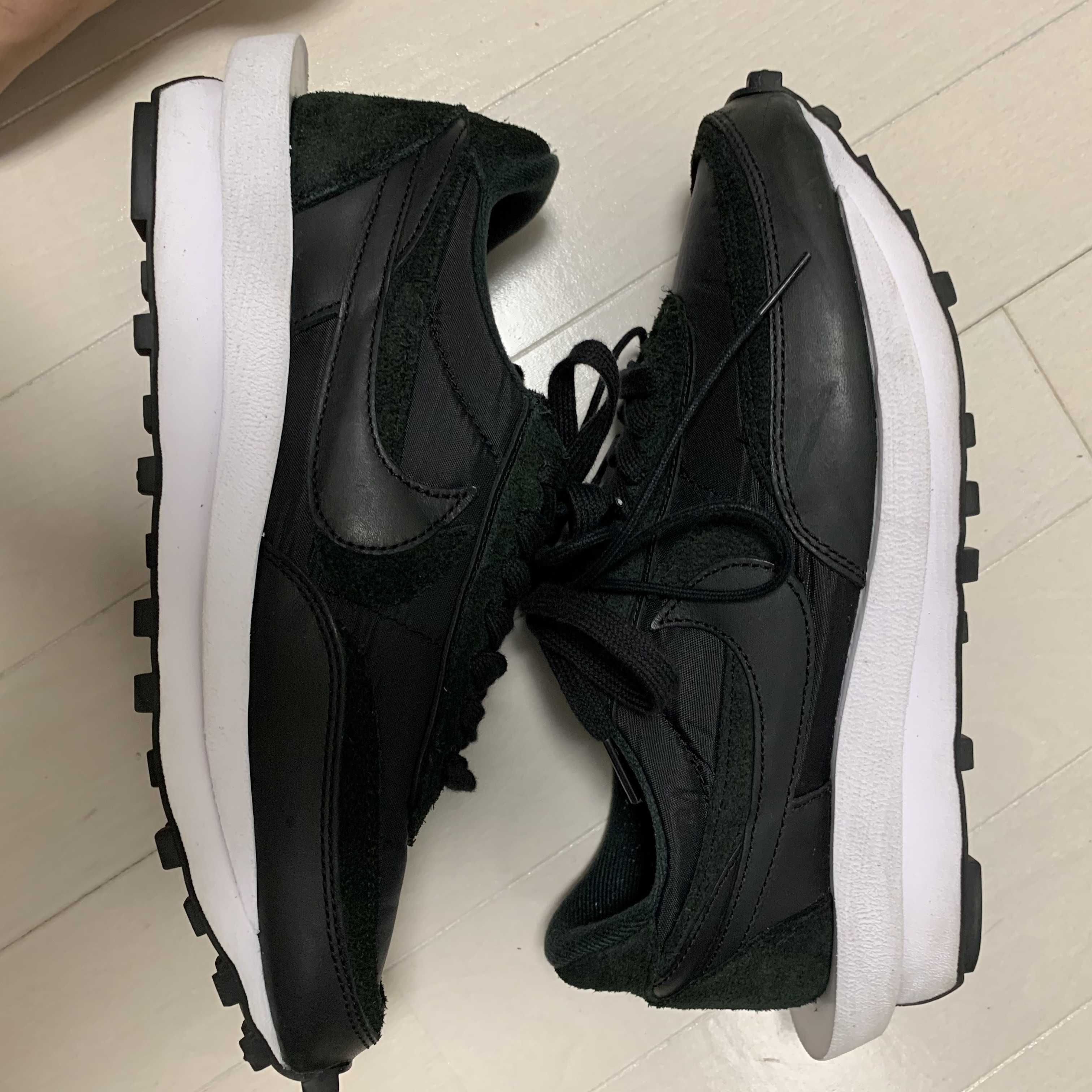 sacai × Nike LDV Waffle "Triple Black"