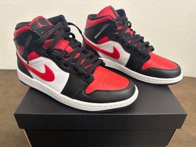 Nike Air Jordan 1 Mid "Black/Gym Red/White"