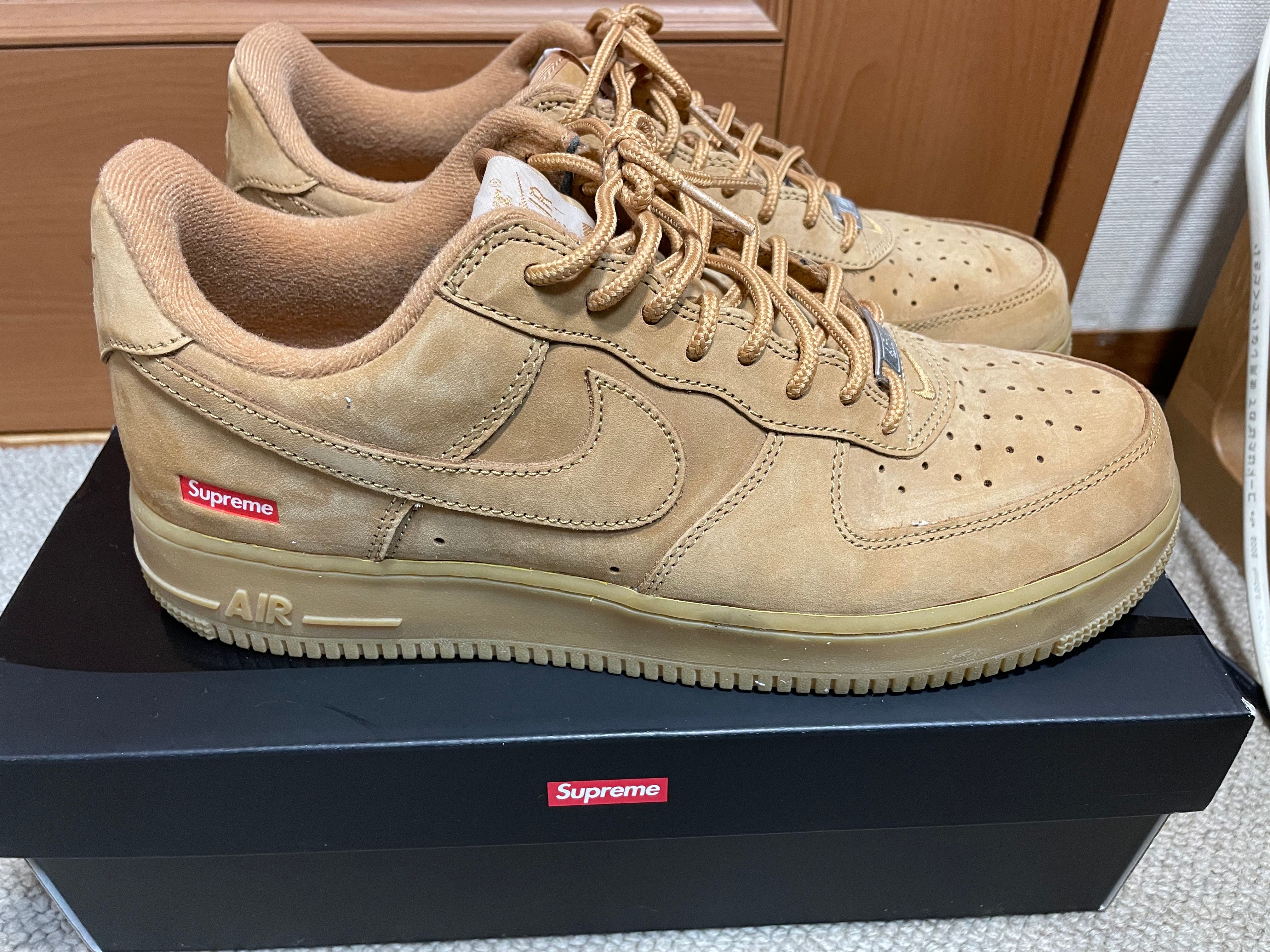 Supreme × Nike Air Force 1 Low "Flax/Wheat"
