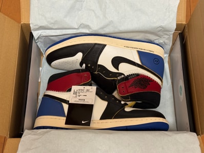fragment design × UNION × Nike Air Jordan 1 High OG "Black/Varsity Red"