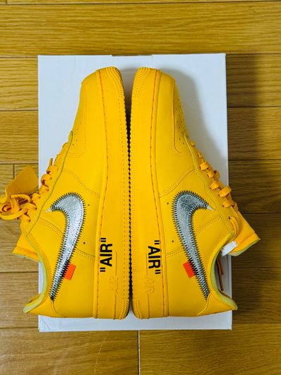 Off-White × Nike Air Force 1 Low "University Gold"