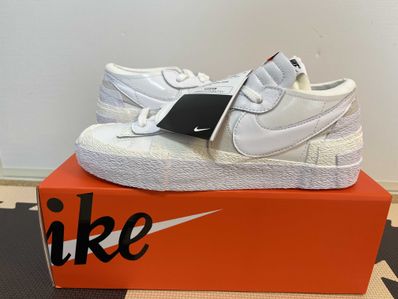 sacai × Nike Blazer Low "White Patent Leather"